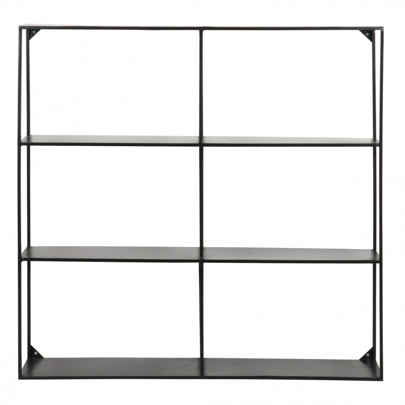 METAL WALL SHELF BLACK - CABINETS, SHELVES